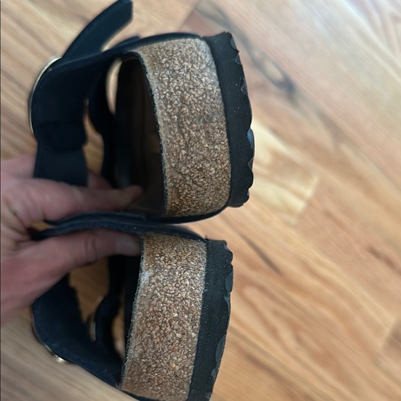 Birkenstock Arizona Big Buckle Navy with Gold Buckles - Picture 4 of 8